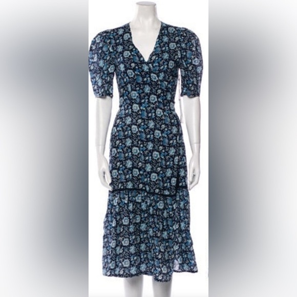 St. Roche Dresses & Skirts - NWT St. Roche- Pearl Midi Wrap Dress. Size 10